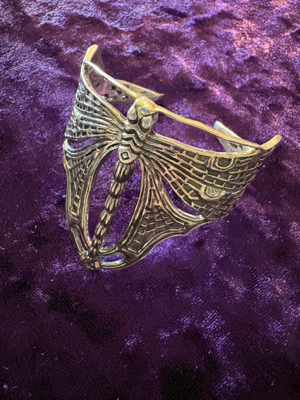 Dragonfly Sterling Art Noveau bracelet